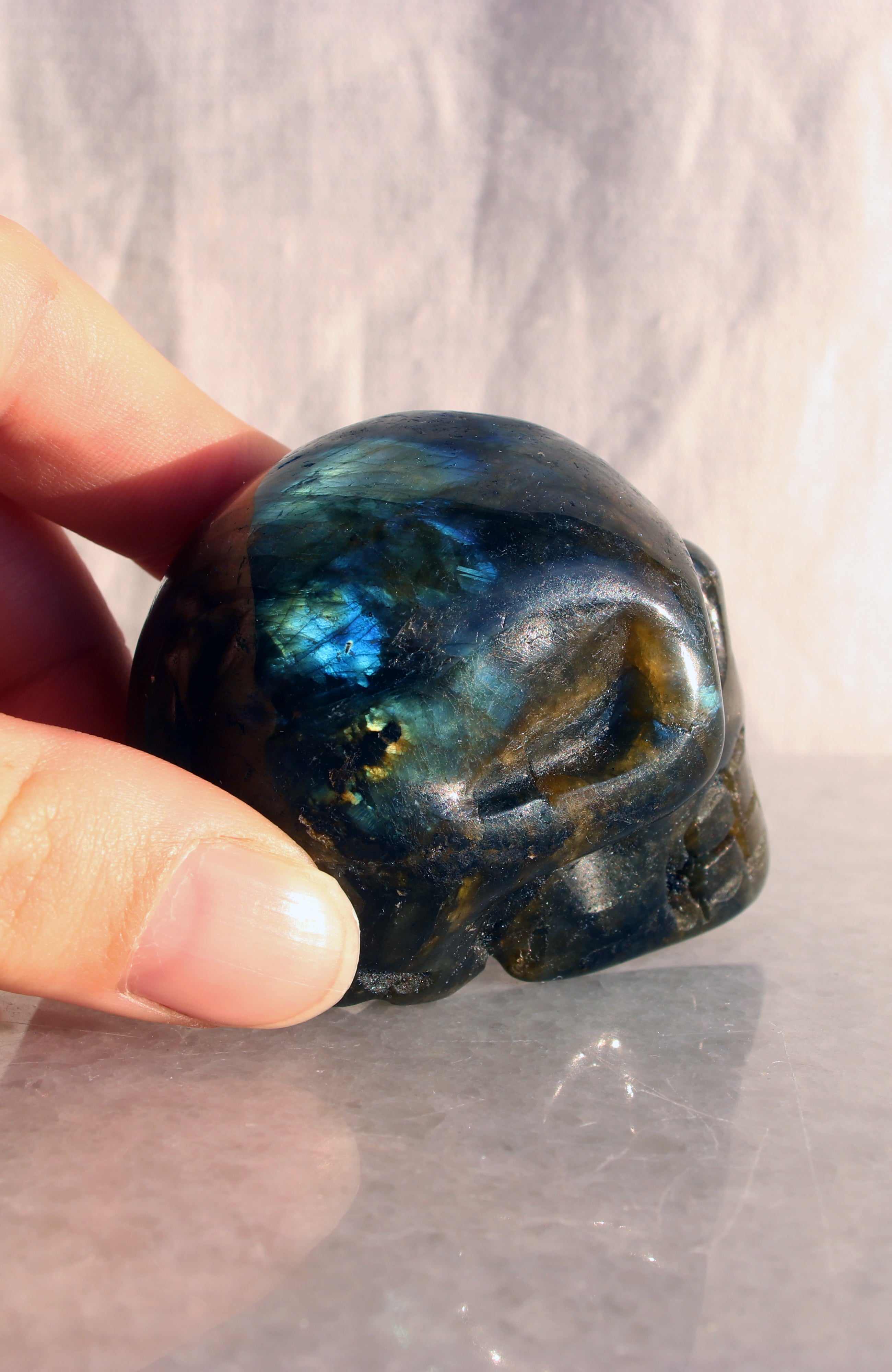 Labradorite Skull